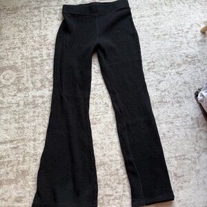 Aerie Black Flare Knit Bottoms – Size M | Comfy & Stylish Lounge Wear